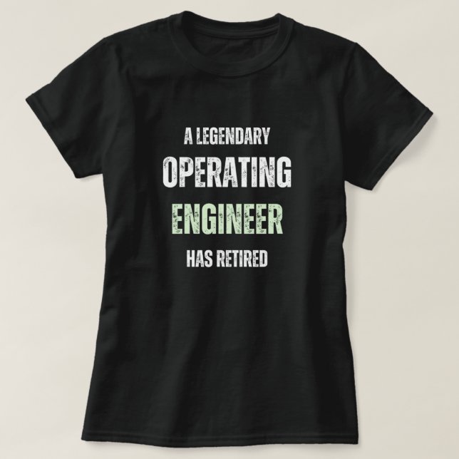Vintager Betriebsingenieur T-Shirt (Design vorne)