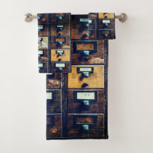 Vintager Bibliothekskartenkatalog