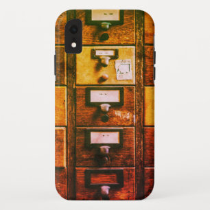 Vintager Bibliothekskartenkatalog Case-Mate iPhone Hülle