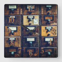 Vintager Bibliothekskartenkatalog