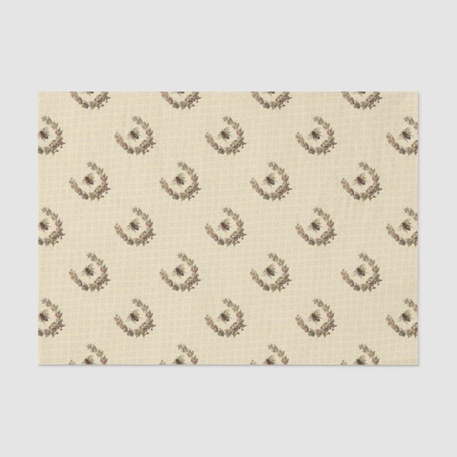 Vintager Bienenreath Seidenpapier (Vorderseite)