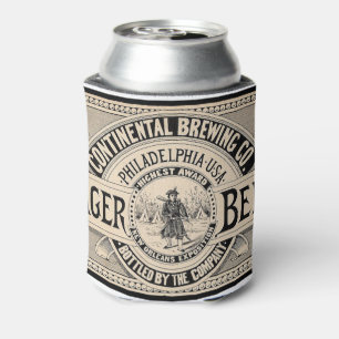 Vintager Bier-Aufkleber Dosenkühler
