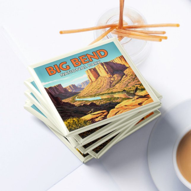 Vintager Big-Bend-Nationalpark Magnet (Von Creator hochgeladen)