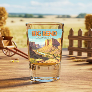 Vintager Big-Bend-Nationalpark Schnapsglas