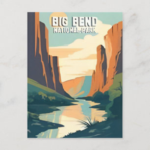 Vintager Big Bend Nationalpark Texas Chihuahuuan Postkarte