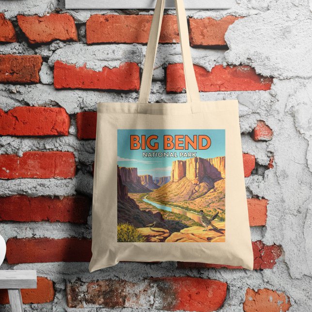 Vintager Big-Bend-Nationalpark Tragetasche (Von Creator hochgeladen)