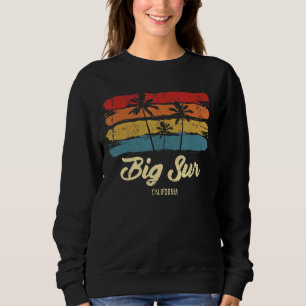 Vintager Big Sur California Palmen Bäume Ca Retro Sweatshirt