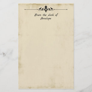 Vintager Bildkopf Altes Dokument hinzufügen Briefpapier