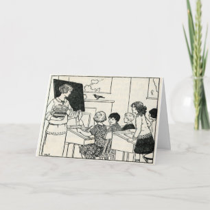 Vintager Bildlehrer - individualisierbar Vielen Da Dankeskarte