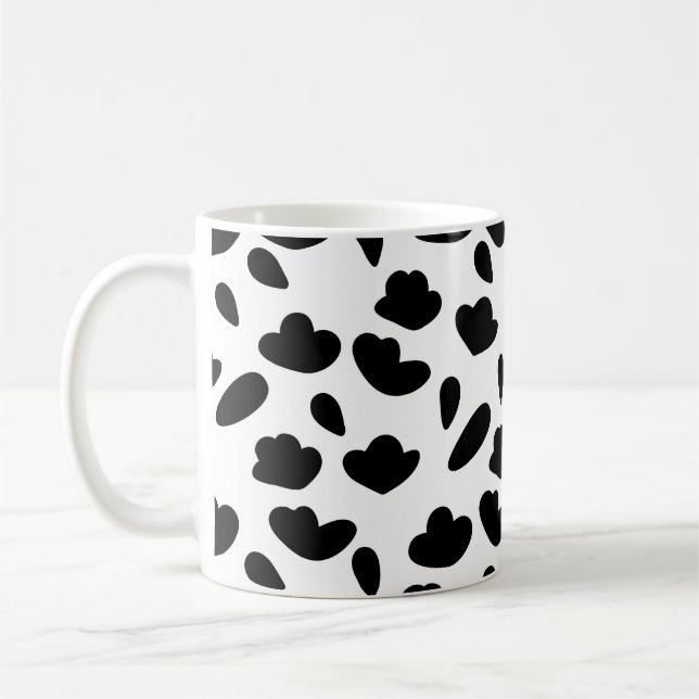Vintager Bio nahtloser abstrakter Hintergrund, bot Kaffeetasse (Links)