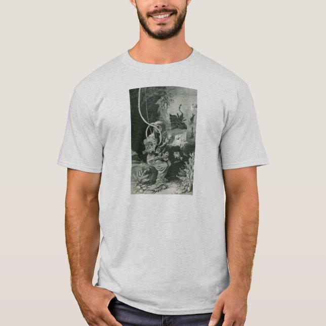 Vintager Biologen-Taucher des 19. Jahrhunderts T-Shirt (Vorderseite)