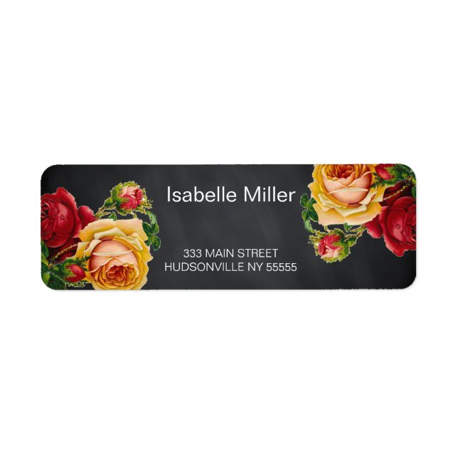 Vintager Black Chalkboard Garden (Vorne)