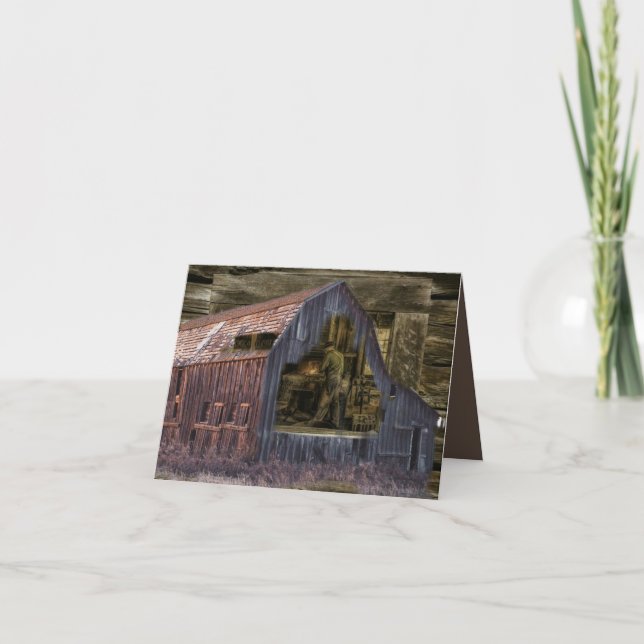 Vintager Blacksmith-Shop Welcher Karte (Vorderseite)