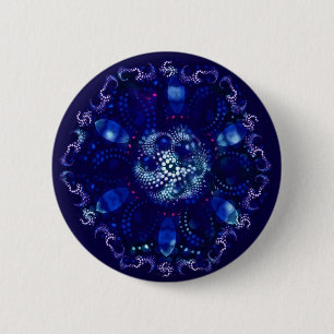 Vintager blauer Broschenknopf Button