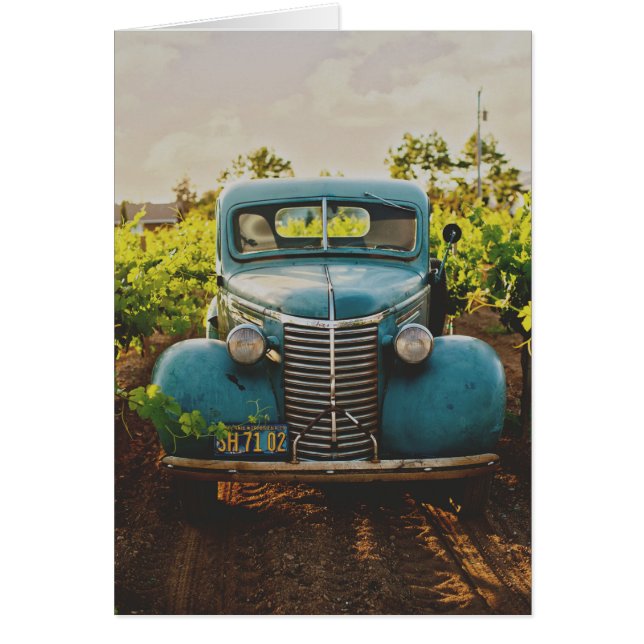 Vintager Blauer LKW (Vorne)