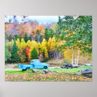 Vintager Blauer LKW