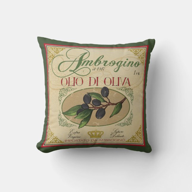Vintager Blick italienischer Retro Kissen (Vorderseite)