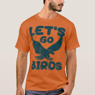 Vintager Blick Lasse Vögel T-Shirt