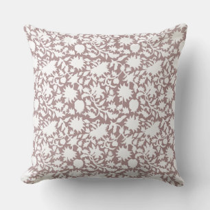 Vintager Blockdruck inspiriert Kissen