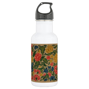 Vintager Blumendesigner Edelstahlflasche