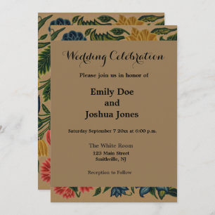 Vintager Blumendesigner Einladung