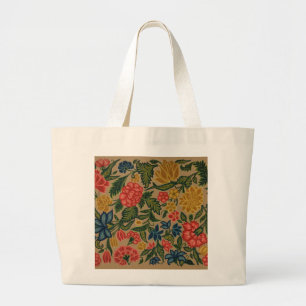 Vintager Blumendesigner Jumbo Stoffbeutel