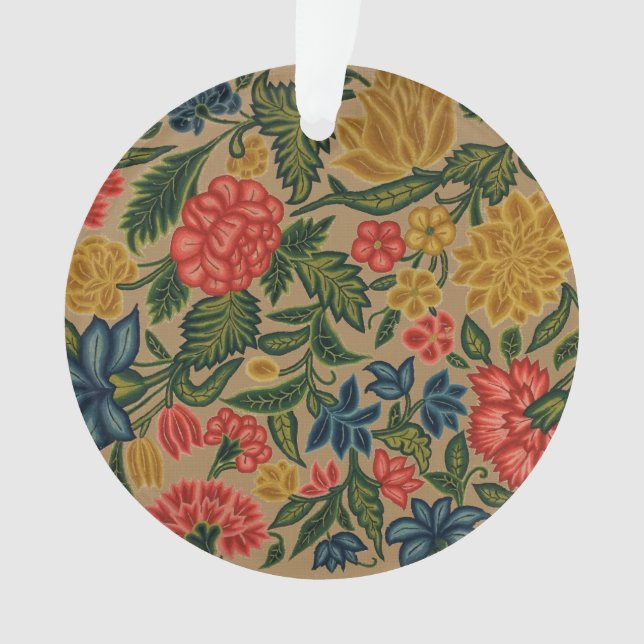 Vintager Blumendesigner Ornament (Vorderseite)