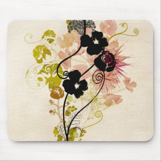 Vintager Blumenentwurf Mousepad