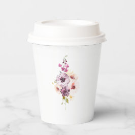 Vintager Blumenfaser Pappbecher