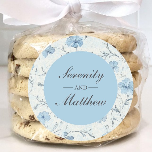 Vintager Blumengarten Runder Aufkleber (Von Creator hochgeladen)