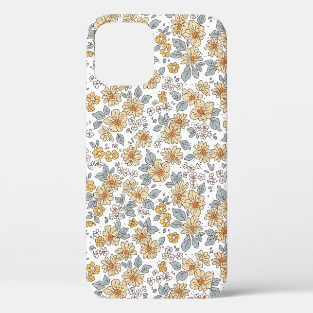 Vintager blumengeschmückter Hintergrund. Blumenmus Case-Mate iPhone Hülle (Rückseite)