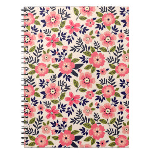 Vintager blumengeschmückter Hintergrund, göttlich  Notizblock