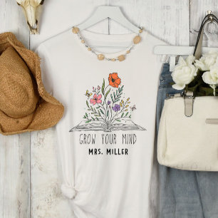 Vintager Blumenlehrer T-Shirt