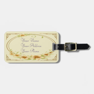 Vintager Blumenrahmen Gepäckanhänger