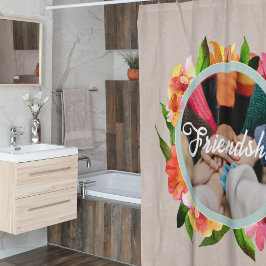 Vintager Blumenring Benutzerdefiniertes Foto Gesch Duschvorhang