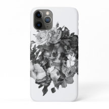 Vintager Blumenschädel Classic individuell anpassb