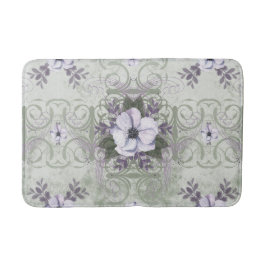 Vintager Blumenstrauß Badematte