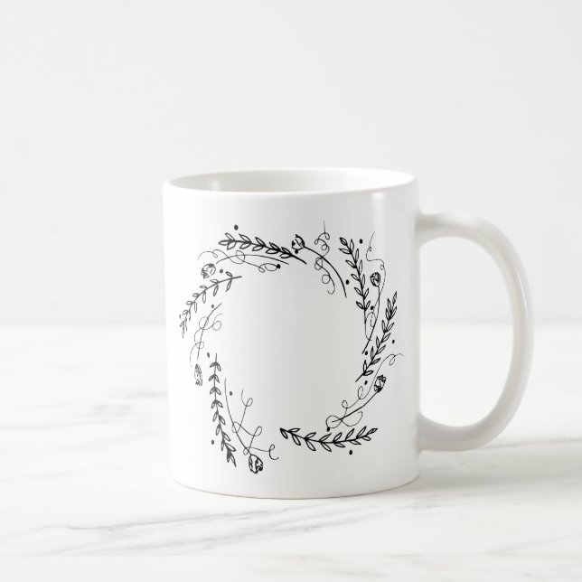 Vintager Blumenstrauß Kaffeetasse (Rechts)