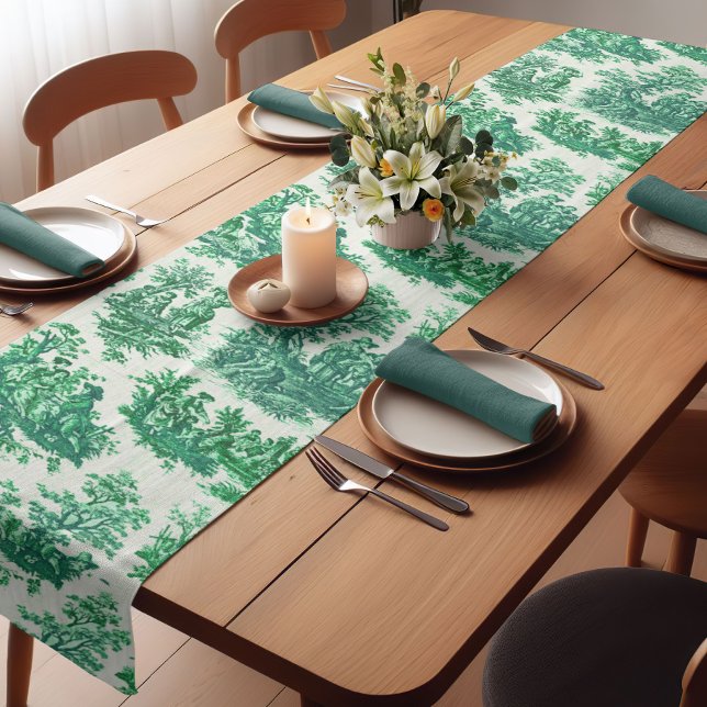 Vintager Blumenstrauß Kurzer Tischläufer (Von Creator hochgeladen)