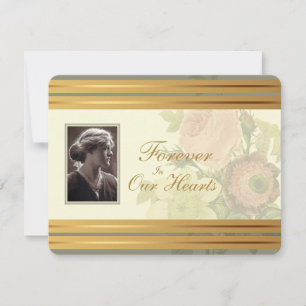 Vintager Blumenstrauß mit Fotorahmen Ankündigung