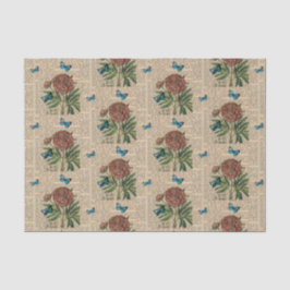 Vintager Blumenstrauß Seidenpapier
