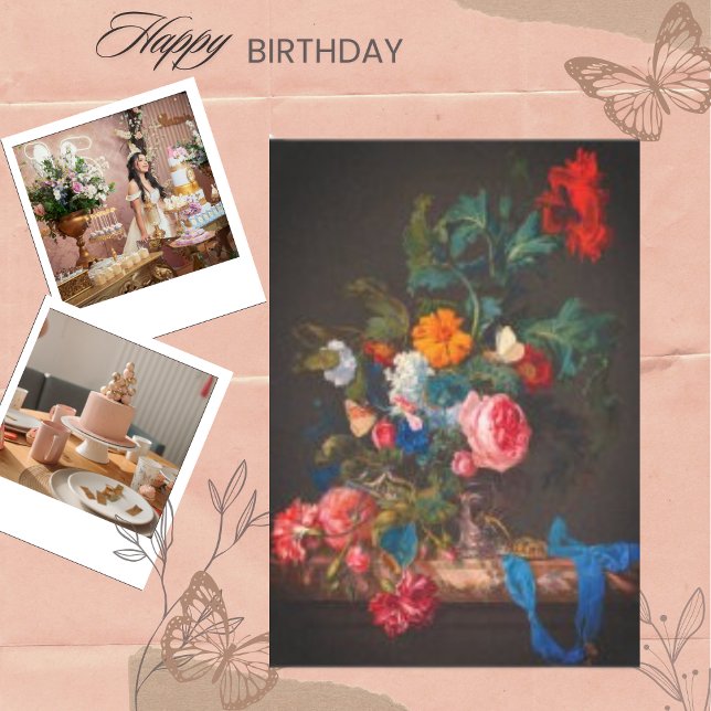 Vintager Blumenstrauß von Blume Seidenpapier (Von Creator hochgeladen)