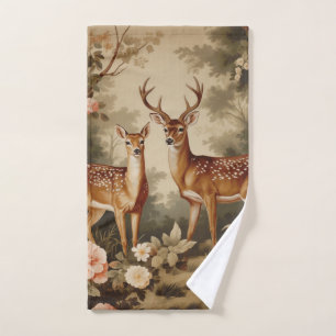 Vintager Blumenwald Handtuch