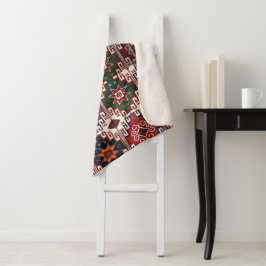 Vintager Blumenwirbel Sherpadecke