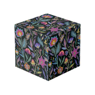 Vintager Blumenziermuster Viktorianischer Stil Würfel