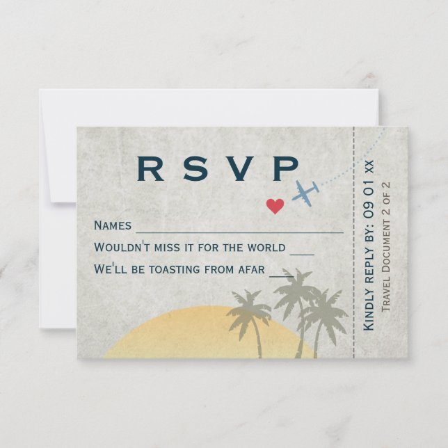 Vintager Boarding Pass UAWG Einladung (Vorderseite)