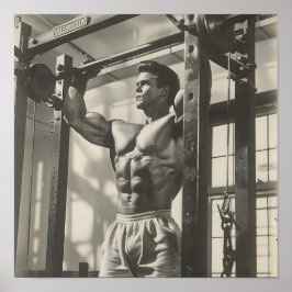 Vintager Bodybuilder 3 Poster