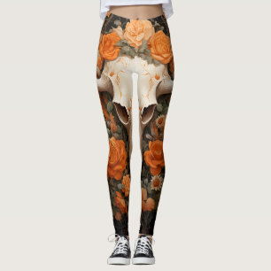 Vintager Bohemischer Zuckerhut Blüte Leggings