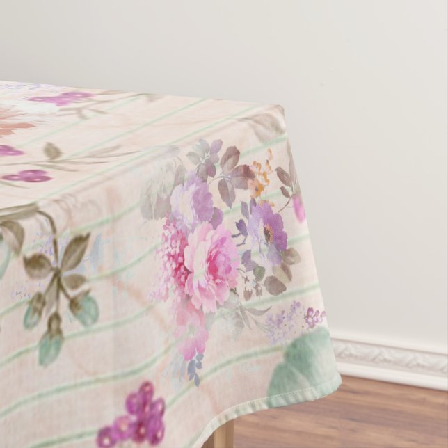 Vintager bohrosa Lavendel Tischdecke (Beispiel)