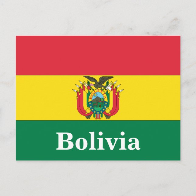 Vintager Bolivien Tourismus Postkarte (Vorderseite)